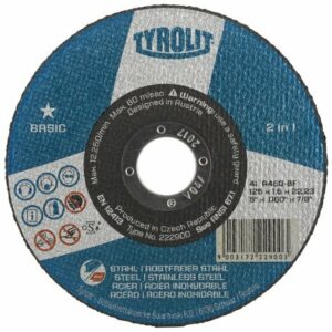 Tyrolit Kappskive 125x1,6mm Stål/Inox A46Q-BFP 2in1 BASIC  25pk