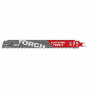 UTGÅTT!! Milwaukee Bajonettsagblad Torch TCT 230mm x 8TPI Carbide Teeth 5pk  BRUK 1033448475502