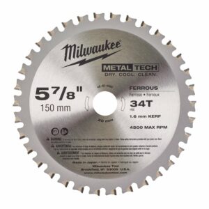 Milwaukee Sirkelsagblad 150mm x 20 x 34T Metall