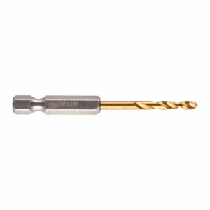 Milwaukee Metallbor 3,2mm HSS-G TIN HEX Shockwave  2pk