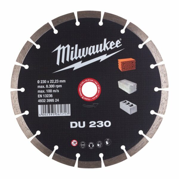 Milwaukee Diamantkappskive DU 230mm x 22,2