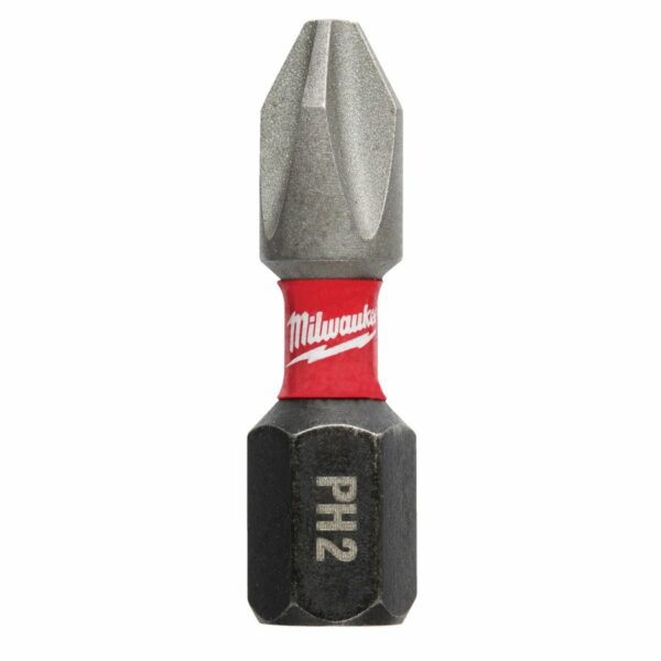 Milwaukee Bits PH2 x 25mm Shockwave  2pk