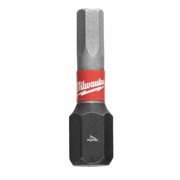 Milwaukee Bits HEX4 x 25mm Shockwave  2pk