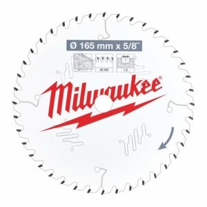 Milwaukee Sirkelsagblad W165x15,87x1,6 x 40T Tre TYNT til batterisirkelsag