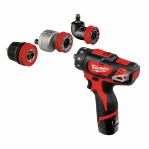 Milwaukee Borskrutrekkersett M12 BDDXKIT-202C avtagbar chuck