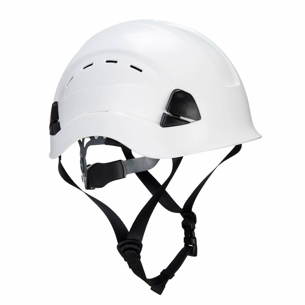 PW Klatrehjelm PS73 4-punkt hakestropp Hvit (6 stk i kart)