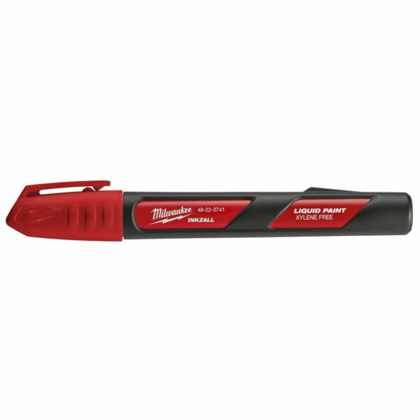 Milwaukee Paintmarker Rød Permanent 1P  48223741 (12 stk i esk)