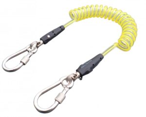 Spiralsnor 2kg Polyuretan Elastisk Låsbare kroker 6x60 (u/weak link) NS9611