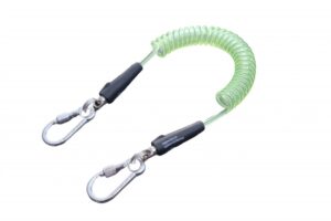 Spiralsnor 1kg Polyuretan Elastisk Låsbare kroker 5x50 (u/weak link) NS9611